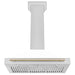 ZLINE Autograph Edition 36 in. Convertible Satin Stainless Steel Wall Mount Range Hood with White Matte Shell and Accent Handle (KB4SNZ-WM36)