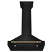 ZLINE Autograph Edition 30 in. Black Stainless Steel Wall Mount Range Hood with Accent Handle (BSKB4Z-30)