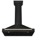 ZLINE Autograph Edition 36 in. Black Stainless Steel Wall Mount Range Hood with Accent Handle (BSKB4Z-36)