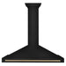 ZLINE Autograph Edition 48 in. Black Stainless Steel Wall Mount Range Hood with Accent Handle (BSKB4Z-48)