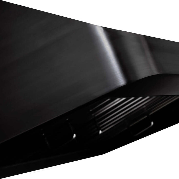 ZLINE 600 CFM Ducted Under Cabinet Range Hood in Black Stainless Steel with Size Options (BS623)