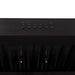 ZLINE 600 CFM Ducted Under Cabinet Range Hood in Black Stainless Steel with Size Options (BS623)