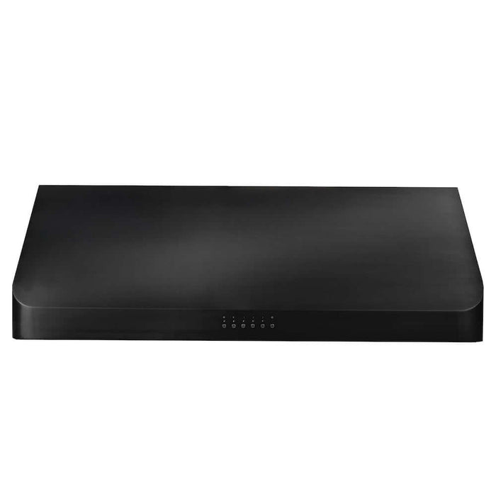 ZLINE 600 CFM Ducted Under Cabinet Range Hood in Black Stainless Steel with Size Options (BS623)