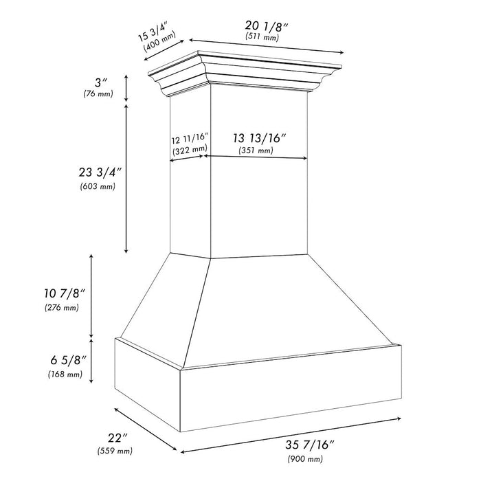 ZLINE 355CC-36 range hood