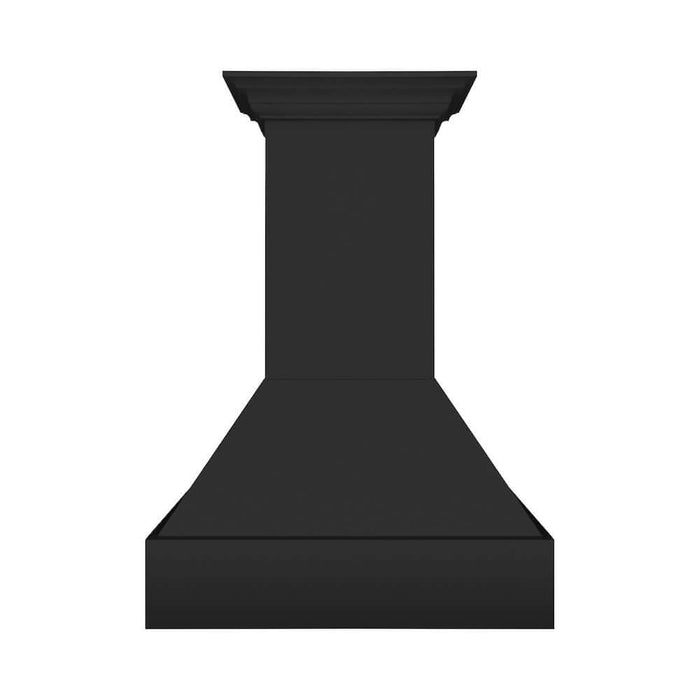 ZLINE Wooden Wall Mount Range Hood in Rustic Black Finish with Size Options (355CC)