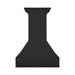 ZLINE Wooden Wall Mount Range Hood in Rustic Black Finish with Size Options (355CC)