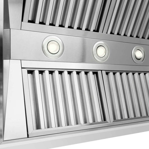 ZLINE Wooden Wall Mount Range Hood in Rustic Bright White Finish with Size Options (355WW)