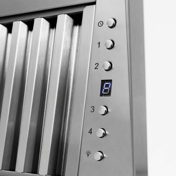 ZLINE Wooden Wall Mount Range Hood in Rustic Bright White Finish with Size Options (355WW)