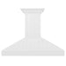 ZLINE Wooden Wall Mount Range Hood in Shiplap Bright White Finish with Size Options (KPWW)