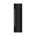 ZLINE Autograph Edition 24 in. 12.5 cu. ft. Column Refrigerator in Black Stainless Steel with Graphite Gray Interior and Polished Gold Accents (RCRVZ-BS-24-G)