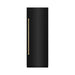 ZLINE Autograph Edition 30 in. 16.7 cu. ft. Column Refrigerator in Black Stainless Steel with Graphite Gray Interior and Champagne Bronze Accents (RCRVZ-BS-30-CB)