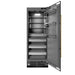 ZLINE Autograph Edition 30 in. 16.7 cu. ft. Column Refrigerator in Black Stainless Steel with Graphite Gray Interior and Champagne Bronze Accents (RCRVZ-BS-30-CB)