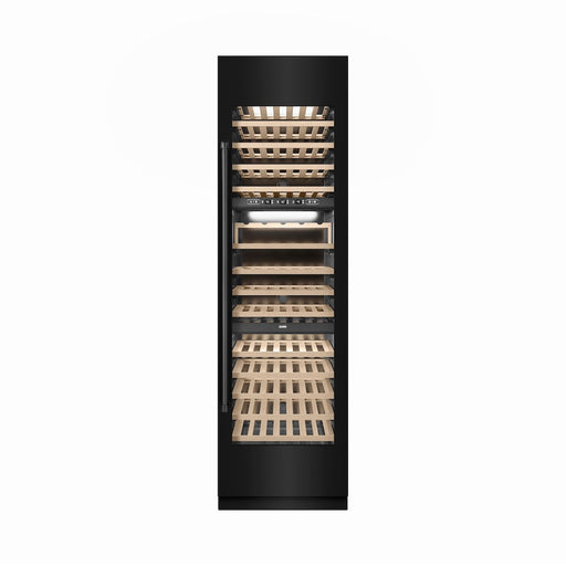 ZLINE 24 in. 12.4 cu. ft. Triple Zone 100 Bottle Column Wine Cooler in Black Stainless Steel (RCWV-BS-24)