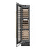 ZLINE Autograph Edition 18 in. 9.0 cu. ft. Triple Zone 68 Bottle Left Hinge Column Wine Cooler in Black Stainless Steel with Champagne Bronze Accents (RCWVLZ-BS-18-CB)