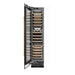 ZLINE Autograph Edition 18 in. 9.0 cu. ft. Triple Zone 68 Bottle Left Hinge Column Wine Cooler in Black Stainless Steel with Polished Gold Accents (RCWVLZ-BS-18-G)