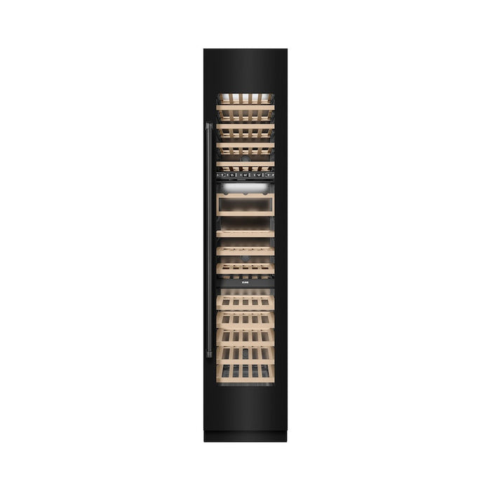ZLINE 18 in. 9.0 cu. ft. Triple Zone 68 Bottle Right Hinge Column Wine Cooler in Black Stainless Steel (RCWVR-BS-18)
