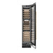 ZLINE Autograph Edition 18 in. 9.0 cu. ft. Triple Zone 68 Bottle Right Hinge Column Wine Cooler in Black Stainless Steel with Champagne Bronze Accents (RCWVRZ-BS-18-CB)