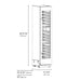 ZLINE Autograph Edition 18 in. 9.0 cu. ft. Triple Zone 68 Bottle Right Hinge Column Wine Cooler in Black Stainless Steel with Polished Gold Accents (RCWVRZ-BS-18-G)
