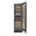 ZLINE Autograph Edition 24 in. 12.4 cu. ft. Triple Zone 100 Bottle Column Wine Cooler in Black Stainless Steel and Polished Gold Accents (RCWVZ-BS-24-G)