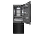 ZLINE 30 in. 16.1 cu. ft. Built-In Bottom Freezer Refrigerator with Water Dispenser and Ice Maker in Black Stainless Steel with Graphite Gray Interior (GRBIV-BS-30)