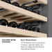 ZLINE Autograph Edition 18 in. 9.0 cu. ft. Triple Zone 68 Bottle Left Hinge Column Wine Cooler in White Matte with Polished Gold Accents (RCWVLZ-WM-18-G)