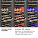ZLINE Autograph Edition 18 in. 9.0 cu. ft. Triple Zone 68 Bottle Left Hinge Column Wine Cooler in Stainless Steel with Polished Gold Accents (RCWVLZ-30418-G)
