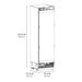 ZLINE 24 in. 12.5 cu. ft. Panel Ready Column Refrigerator with Graphite Gray Interior (RBCRV-24)