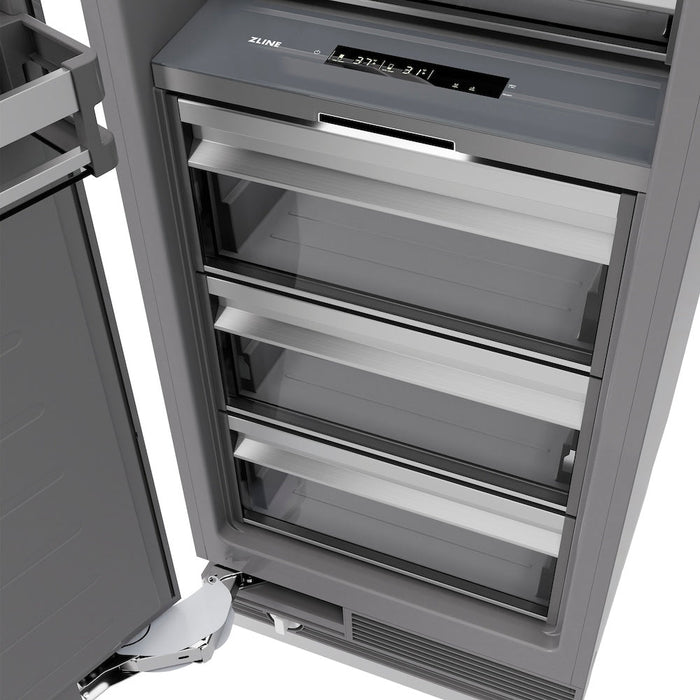 ZLINE 30 in. 16.7 cu. ft. Panel Ready Column Refrigerator with Graphite Gray Interior (RBCRV-30)