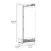 ZLINE Autograph Edition 30 in. 16.7 cu. ft. Panel Ready Column Refrigerator with Graphite Gray Interior and Champagne Bronze Accents (RBCRVZ-30-CB)