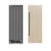 ZLINE Autograph Edition 30 in. 16.7 cu. ft. Panel Ready Column Refrigerator with Graphite Gray Interior and Matte Black Accents (RBCRVZ-30-MB)