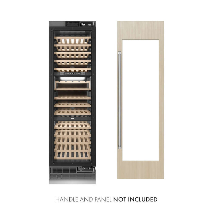 ZLINE 24 in. 12.4 cu. ft. Triple Zone 100 Bottle Panel Ready Column Wine Cooler (RBCWV-24)