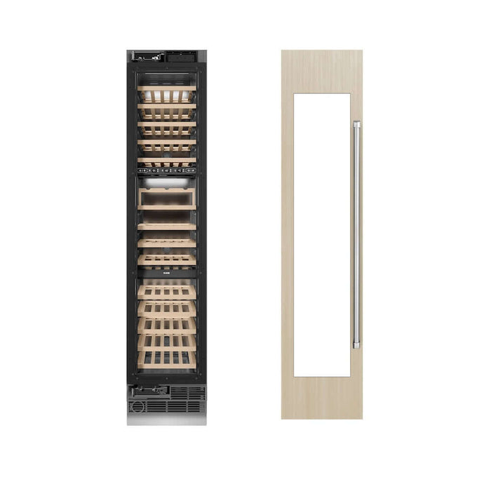 ZLINE 18 in. 9.0 cu. ft. Triple Zone 68 Bottle Panel Ready Left Hinge Column Wine Cooler (RBCWVL-18)