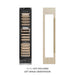 ZLINE Autograph Edition 18 in. 9.0 cu. ft. Triple Zone 68 Bottle Panel Ready Left Hinge Column Wine Cooler with Champagne Bronze Accents (RBCWVLZ-18-CB)