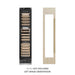 ZLINE Autograph Edition 18 in. 9.0 cu. ft. Triple Zone 68 Bottle Panel Ready Left Hinge Column Wine Cooler with Polished Gold Accents (RBCWVLZ-18-G)