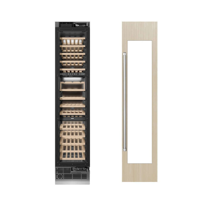 ZLINE 18 in. 9.0 cu. ft. Triple Zone 68 Bottle Panel Ready Right Hinge Column Wine Cooler (RBCWVR-18)