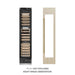 ZLINE Autograph Edition 18 in. 9.0 cu. ft. Triple Zone 68 Bottle Panel Ready Right Hinge Column Wine Cooler with Champagne Bronze Accents (RBCWVRZ-18-CB)