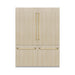 ZLINE Autograph Edition 60 in. 32.2 cu. ft. Panel Ready French Door Built-In Bottom Freezer Refrigerator with Water Dispenser and Ice Maker with Graphite Gray Interior and Polished Gold Accents (GRBIVZ-60-G)