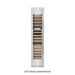 ZLINE 18 in. 9.0 cu. ft. Triple Zone 68 Bottle Left Hinge Column Wine Cooler in Satin Stainless Steel (RCWVL-SN-18)