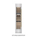 ZLINE Autograph Edition 18 in. 9.0 cu. ft. Triple Zone 68 Bottle Left Hinge Column Wine Cooler in Satin Stainless Steel with Champagne Bronze Accents (RCWVLZ-SN-18-CB)