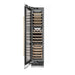 ZLINE Autograph Edition 18 in. 9.0 cu. ft. Triple Zone 68 Bottle Left Hinge Column Wine Cooler in Satin Stainless Steel with Champagne Bronze Accents (RCWVLZ-SN-18-CB)