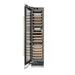 ZLINE Autograph Edition 18 in. 9.0 cu. ft. Triple Zone 68 Bottle Left Hinge Column Wine Cooler in Satin Stainless Steel with Champagne Bronze Accents (RCWVLZ-SN-18-CB)