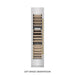 ZLINE Autograph Edition 18 in. 9.0 cu. ft. Triple Zone 68 Bottle Left Hinge Column Wine Cooler in Satin Stainless Steel with Polished Gold Accents (RCWVLZ-SN-18-G)