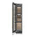ZLINE Autograph Edition 18 in. 9.0 cu. ft. Triple Zone 68 Bottle Left Hinge Column Wine Cooler in Satin Stainless Steel with Polished Gold Accents (RCWVLZ-SN-18-G)