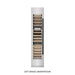 ZLINE Autograph Edition 18 in. 9.0 cu. ft. Triple Zone 68 Bottle Left Hinge Column Wine Cooler in Satin Stainless Steel with Matte Black Accents (RCWVLZ-SN-18-MB)