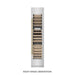 ZLINE Autograph Edition 18 in. 9.0 cu. ft. Triple Zone 68 Bottle Right Hinge Column Wine Cooler in Satin Stainless Steel with Champagne Bronze Accents (RCWVRZ-SN-18-CB)