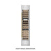 ZLINE Autograph Edition 18 in. 9.0 cu. ft. Triple Zone 68 Bottle Right Hinge Column Wine Cooler in Satin Stainless Steel with Polished Gold Accents (RCWVRZ-SN-18-G)