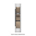 ZLINE Autograph Edition 18 in. 9.0 cu. ft. Triple Zone 68 Bottle Right Hinge Column Wine Cooler in Satin Stainless Steel with Matte Black Accents (RCWVRZ-SN-18-MB)