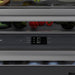 ZLINE Autograph Edition 36 in. 19.8 cu. ft. Built-In Bottom Freezer Refrigerator with Water Dispenser and Ice Maker in Satin Stainless Steel with Graphite Gray Interior and Matte Black Accents (GRBITZ-SN-36-MB)