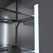 ZLINE Autograph Edition 60 in. 32.2 cu. ft. French Door Built-In Bottom Freezer Refrigerator with Water Dispenser and Ice Maker in Satin Stainless Steel with Graphite Gray Interior and Champagne Bronze Accents (GRBIVZ-SN-60-CB)