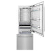 ZLINE 30 in. 16.1 cu. ft. Built-In Bottom Freezer Refrigerator with Water Dispenser and Ice Maker in Satin Stainless Steel (RBIV-SN-30)